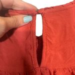 Torrid Red Short Flutter Sleeve Embroidered Lightweight Blouse Women Sz 2 SZ 2X Photo 8