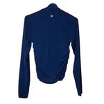 Athleta Transcend Half Zip Navy Long Sleeve Cinched Waist Top Small #759 Photo 11