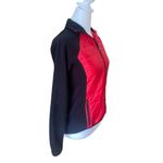 Ralph Lauren Lauren Active Fleece Jacket Black Red Quilted Womens XS Petite Photo 3