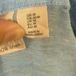 Joie  Women’s Linens Top Blue Button Down Long Sleeve Size M Photo 8