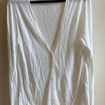 Simply Vera Vera Wang | White Button Up Long Sleeved Cardigan Size XL Photo 0