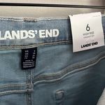 Lands' End NWT Lands’ End Women’s High Rise Straight Leg Ankle Jeans Light Wash Blue Size 6 Photo 4