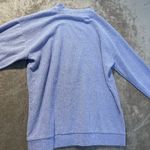 Victoria's Secret  Pink Shirt Women's Small Terry Oversized Light Blue Mock Neck Photo 2