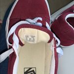 Vans  Maroon‎ and White Classic Sneakers Photo 3