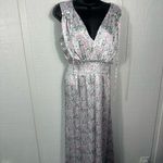 CeCe  Floral Sleeveless Smocked Waist Jumpsuit Size XS EUC Photo 2