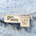 Vintage 90s Girl Identity Blue Striped Eyelash Turtleneck Sweater Size XS Photo 6