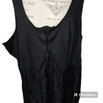 Hot Topic Womens Black Lace Up Skill Maxi Dress 4 4X Photo 2