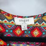 Umgee ‎ Western Babydoll Tunic Dress Small Multicolor Cotton Blend Boho Hippie Photo 4