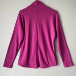 Puma sz L fuchsia pink diagonal zip sweat coat Photo 6