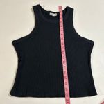 Good American  Black Ribbed Tank Top Size 3 (L/XL) Photo 3