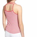 BP pink and white striped strappy caged ribbed camisole tank top Photo 1