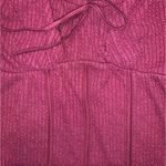 Boho Peasant Off Shoulder Cap Sleeve Stretchy Wine Magenta Ruched Cropped Top M Red Size M Photo 5