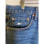 Levi's Levi’s Premium High-Rise Deconstructed Medium Blue Wash Denim Skirt NWT Sz 32 Photo 3