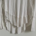 We The Free Free People  Thermal Long Sleeve Top Size Small white Cochineal Knit Photo 4