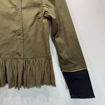 Flying Tomato Army Green Double Breasted Military Style Steampunk Peplum Jacket Photo 5