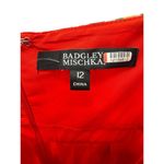 Badgley Mischka  Floral‎ Chiffon Maxi Dress Evening Gown Wedding Guest Flowy 12 Photo 3