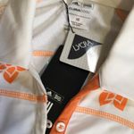 Adidas White Blouse with Orange Floral Design Photo 2