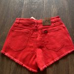 Lee Vintage Modern Cut off Short High Risk Red Photo 3