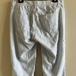 Ann Taylor THE SKINNY ANKLE MODERN FIT PINSTRIPE PANTS SIZE 2 WHITE BLUE STRIPED Photo 3