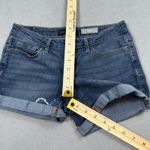 Aeropostale  Denim Jean Shorts Womens 0 23 Midi Distressed Cuffed Low Rise Medium Photo 3