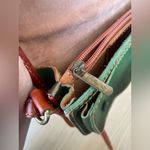 Vera Pelle  Green and Brown Leather Crossbody Bag Photo 10