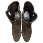 Stuart Weitzman  Women’s Size 8.5 Brown Suede Side Zip Wedged Ankle Boots Booties Photo 3