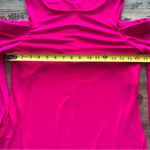 Ralph Lauren Lauren Womens Cold-Shoulder Pink Fucshia A-Jersey Dress Sz 8P NWT Photo 3