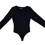 Abercrombie & Fitch Long Sleeve Black Bodysuit Size XS Scoop Neck Photo 4