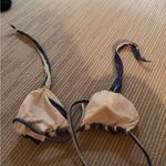 Vix Paula Hermanny Blue and White Striped Bikini Top Photo 1