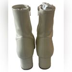 By Far Sofia Boots Off White Heeled Ankle Boot Leather Size 36 Women’s 5.5 Photo 2