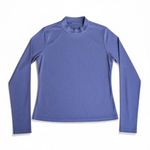 SheIn Ribbed Mock Neck Long Sleeve Top L / XL chic periwinkle purple turtleneck Photo 3
