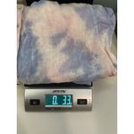 Cloth & Stone  Anthropologie Tie Dye Linen Ruffle Sleeve Mock Neck Button Top S Photo 6