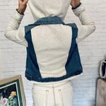 Free People Knit Denim Jacket Photo 10