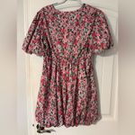 Floral Pink and Green Dress Size XL Photo 3