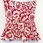 Nanette Lepore  Womens Y2K Tropical Floral Silk Halter Smocked Bustier Top Size 2 Photo 3