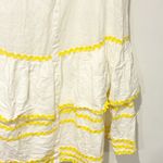 LISA MARIE FERNANDEZ x Target Large LINEN BLEND TIERED RIC RAC DRESS White Photo 3