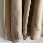 Democracy  Long Blouson Puff Shoulder Crew Neck Lace Applique Sweatshirt Beige XL Photo 5