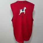 Designers Originals Vintage Festive Red Holiday Ugly Christmas Sweater Vest 1X Photo 6