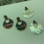 Lot Of 2 Costume Earrings Pierced Vintage Photo 0