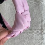 Lele Sadoughi  x Stony Clover Lane Pink Nylon Knotted Headband Photo 3