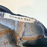 Gemma Rae Baby On Board Blue Denim Maternity Jean Shorts Photo 1