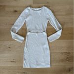 Wilfred Free Aritzia  - Cut Out Knit Long Sleeve Mini Dress in Beige Photo 1