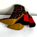 Betsey Johnson Kassie Leopard Fabric Pointed-Toe Ankle Bootie, 6M Photo 4