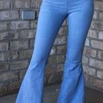 Skylar + Madison Elastic Waist Flare Jeans Photo 0