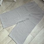 Adrianna Papell  Light Gray Rayon Crinkle Wide Leg Pull-On Pants size M Photo 3