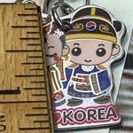 Korean Tourist Souvenir Keychain, Traditional Couple Hanbok, I Love Korea Photo 4