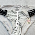 NWT PINK Victoria’s Secret Bikini Bottom Lace Up White Swirl Large 12 14 Women’s Photo 9