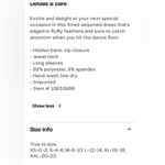 Nanette Lepore Black Sequin Long Sleeve Cocktail Dress Photo 2