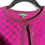 Wild Fable  size Medium pink and purple checkered button up cardigan Photo 2
