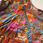 Rusttydustty Floral V-Neck Dress - Pink and Orange Photo 3